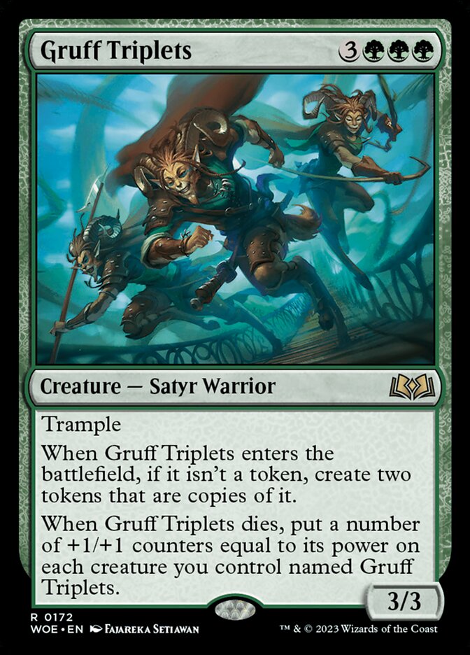 Gruff Triplets - [Foil] Wilds of Eldraine (WOE)