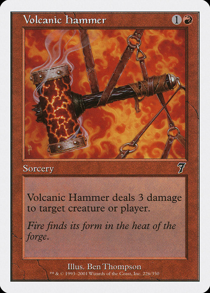 Volcanic Hammer - [Foil] Seventh Edition (7ED)