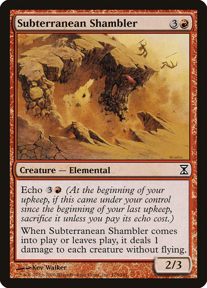 Subterranean Shambler - [Foil] Time Spiral (TSP)