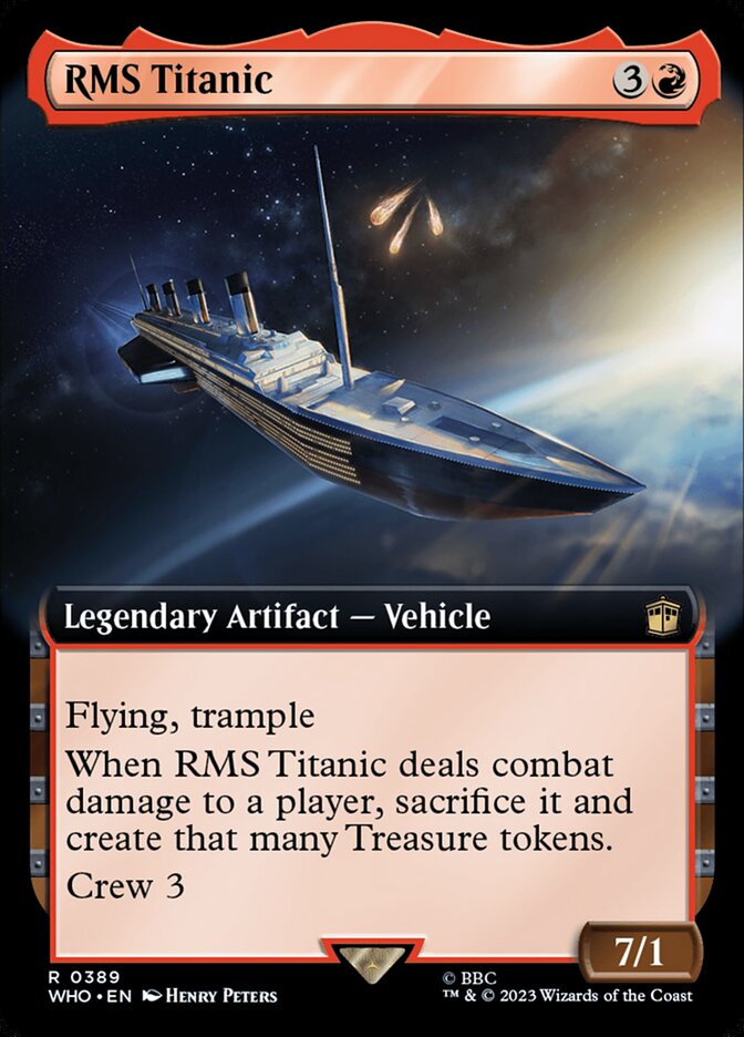 RMS Titanic - [Foil, Extended Art] Doctor Who (WHO)