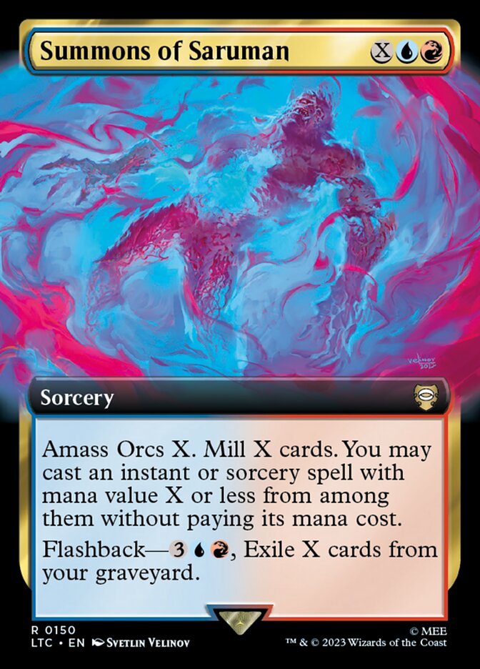 Summons of Saruman - [Foil, Extended Art] Tales of Middle-earth Commander (LTC)