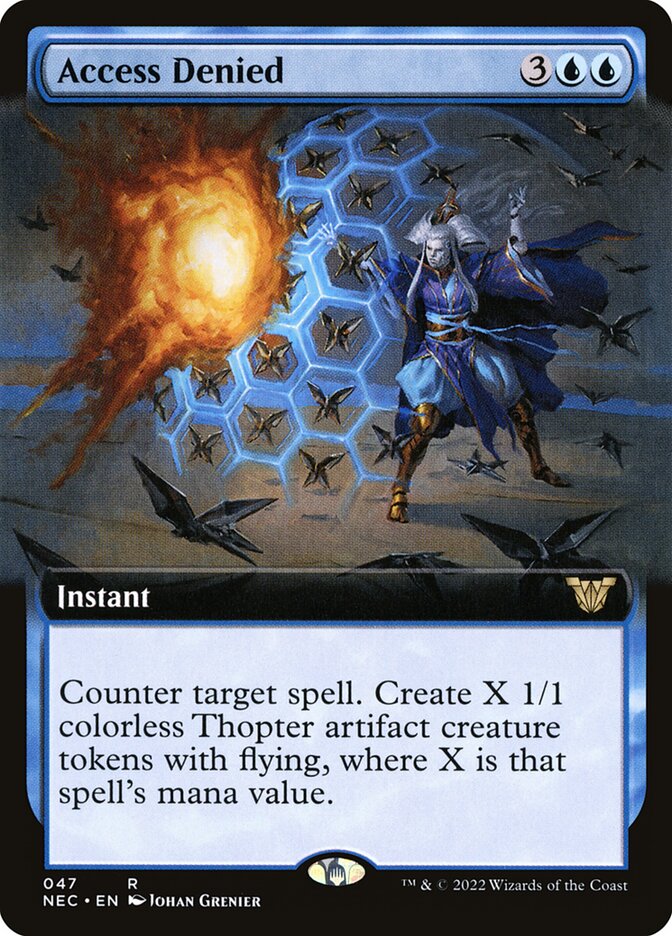Access Denied - [Extended Art] Neon Dynasty Commander (NEC)