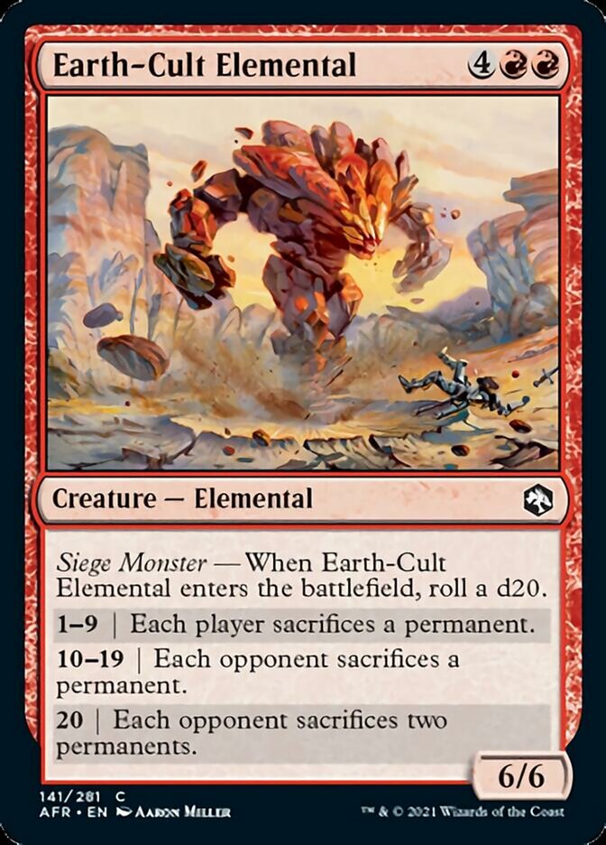 Earth-Cult Elemental - [Foil] Adventures in the Forgotten Realms (AFR)