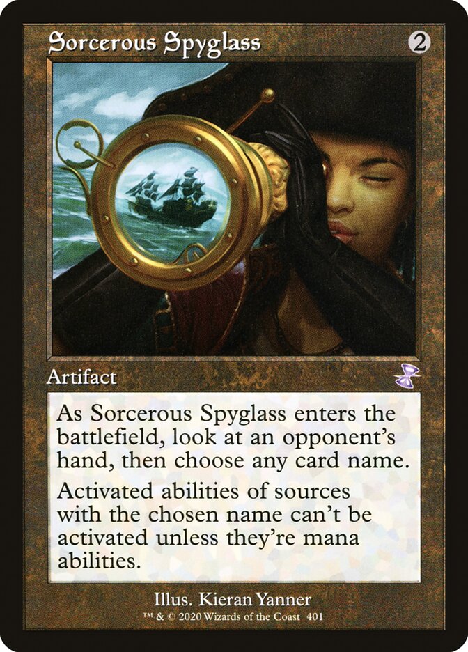 Sorcerous Spyglass - [Foil, Retro Frame] Time Spiral Remastered (TSR)