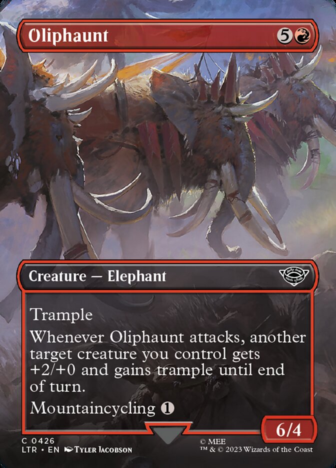 Oliphaunt - [Foil, Borderless] The Lord of the Rings: Tales of Middle-earth (LTR)