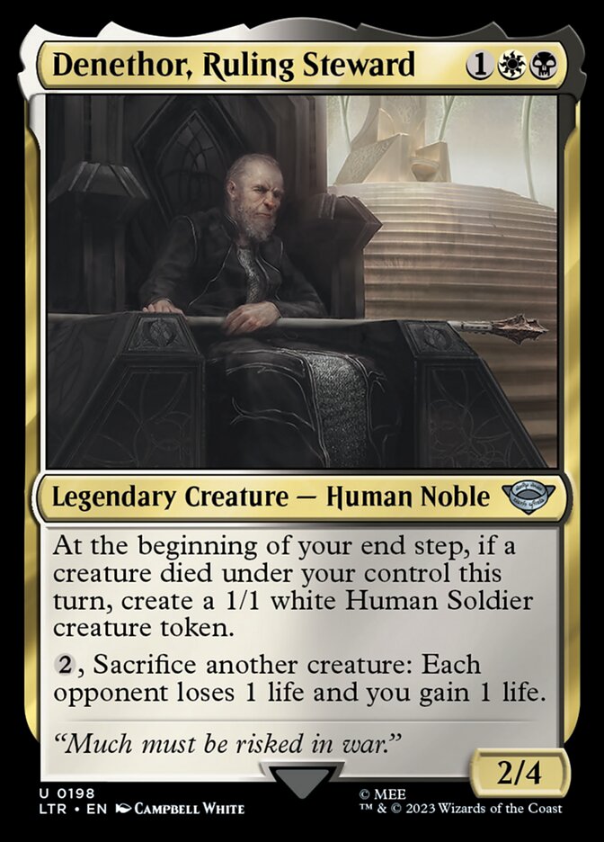 Denethor, Ruling Steward - [Foil] The Lord of the Rings: Tales of Middle-earth (LTR)