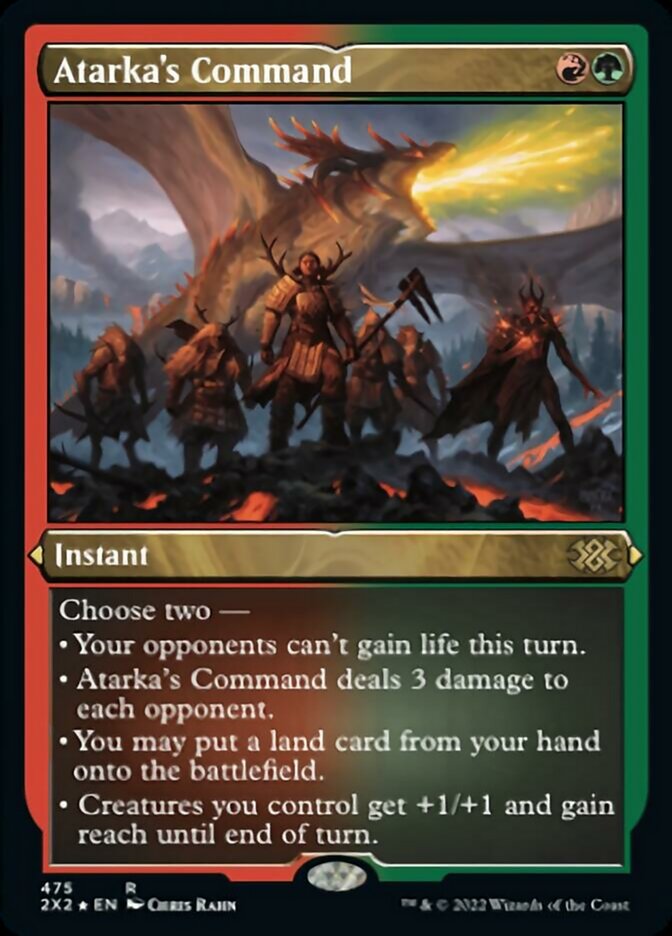 Atarka's Command - [Etched Foil] Double Masters 2022 (2X2)