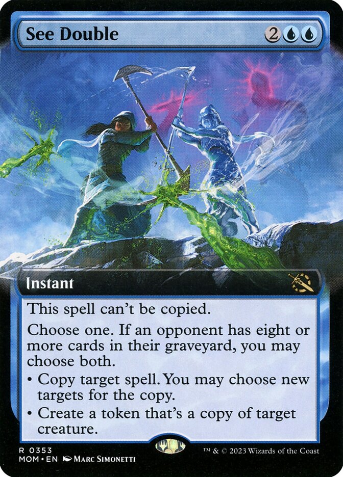 See Double - [Foil, Extended Art] March of the Machine (MOM)