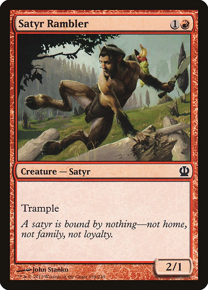 Satyr Rambler - [Foil] Theros (THS)