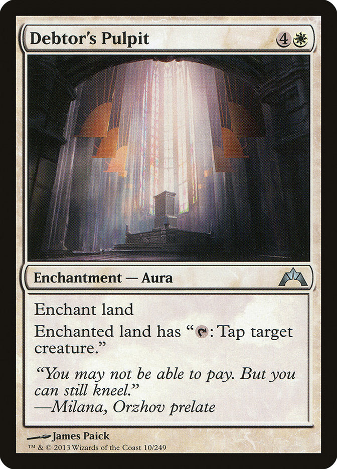 Debtor's Pulpit - [Foil] Gatecrash (GTC)