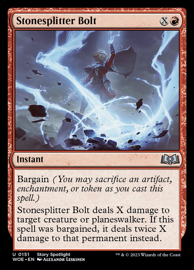 Stonesplitter Bolt - [Foil] Wilds of Eldraine (WOE)