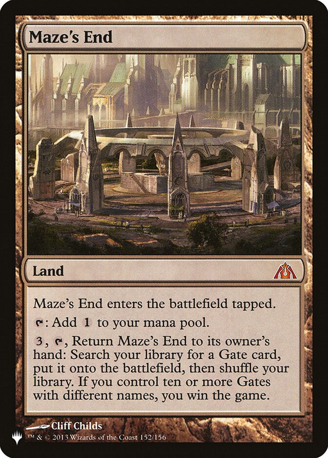 Maze's End - The List (PLIST)