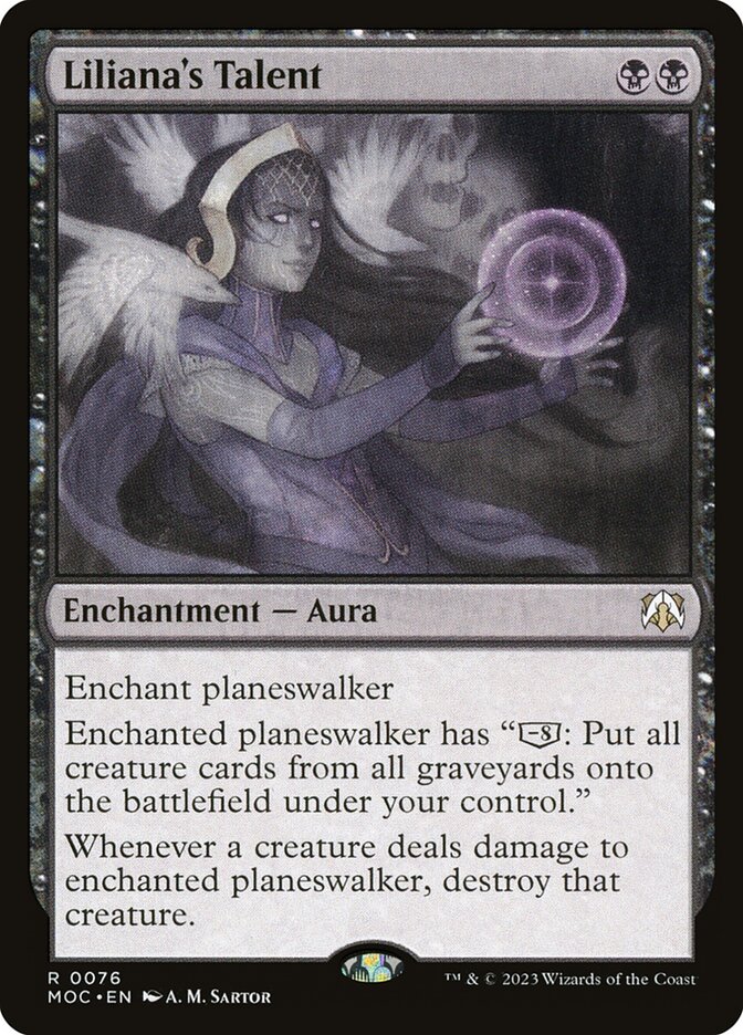 Liliana's Talent - [Foil] March of the Machine Commander (MOC)