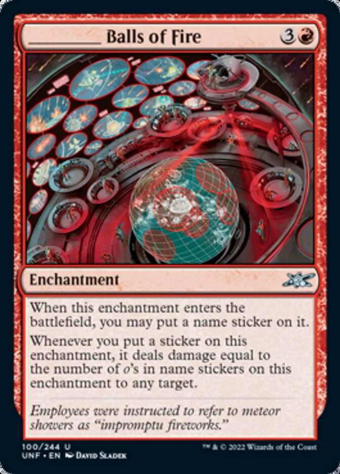 _____ Balls of Fire - [Foil] Unfinity (UNF)