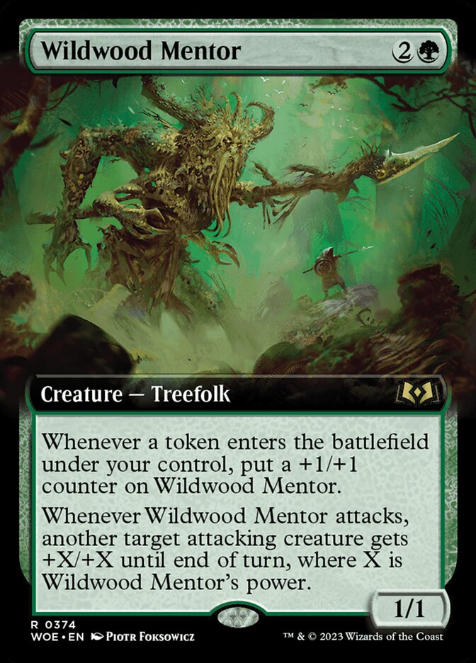 Wildwood Mentor - [Extended Art] Wilds of Eldraine (WOE)