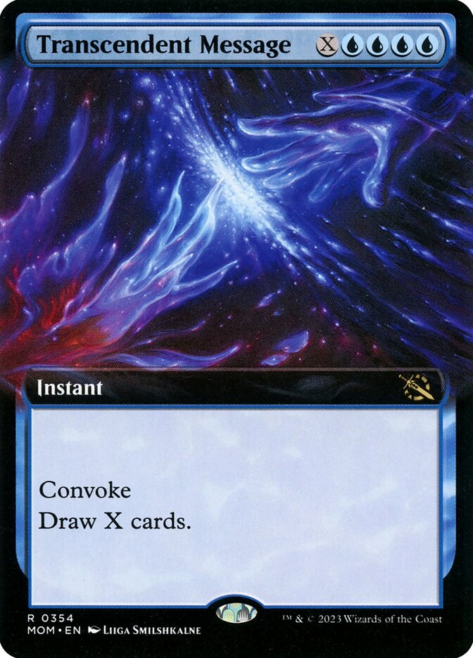 Transcendent Message - [Foil, Extended Art] March of the Machine (MOM)