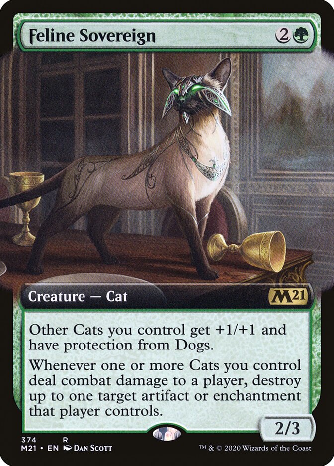 Feline Sovereign - [Extended Art] Core Set 2021 (M21)