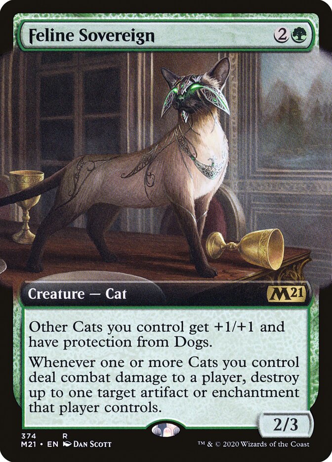 Feline Sovereign - [Foil, Extended Art] Core Set 2021 (M21)