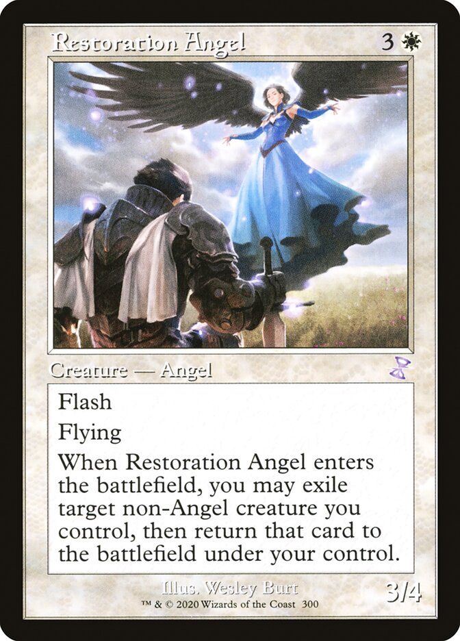 Restoration Angel - [Foil, Retro Frame] Time Spiral Remastered (TSR)