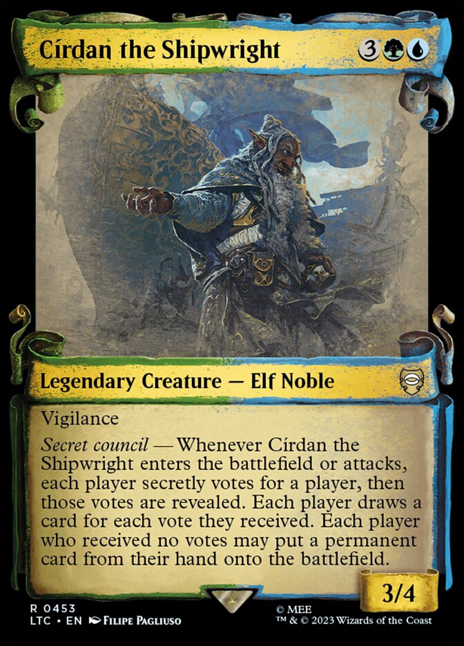 Círdan the Shipwright - [Foil, Showcase Scroll] Tales of Middle-earth Commander (LTC)