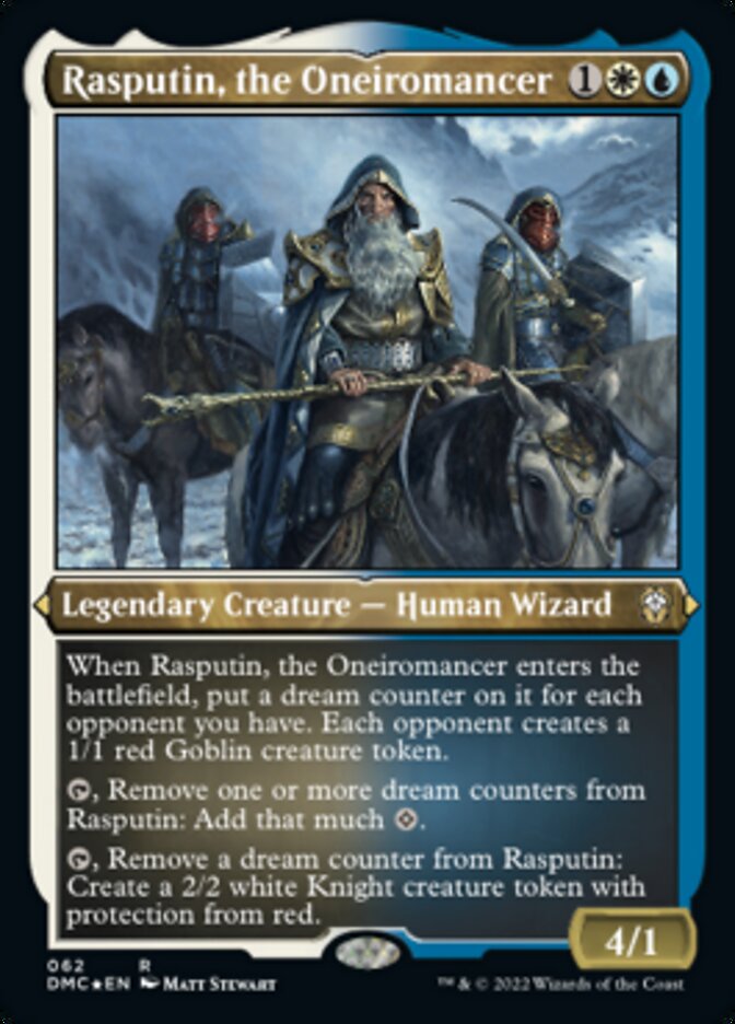 Rasputin, the Oneiromancer - [Etched Foil, Borderless] Dominaria United Commander (DMC)