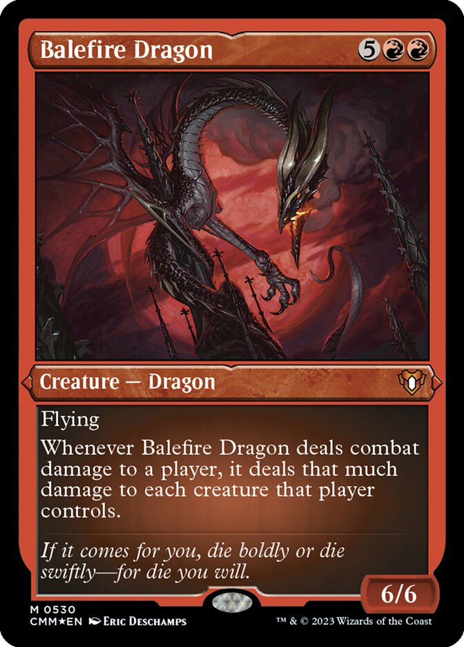 Balefire Dragon - [Etched Foil] Commander Masters (CMM)