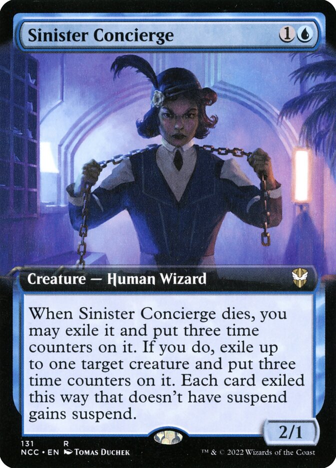 Sinister Concierge - [Foil, Extended Art] New Capenna Commander (NCC)
