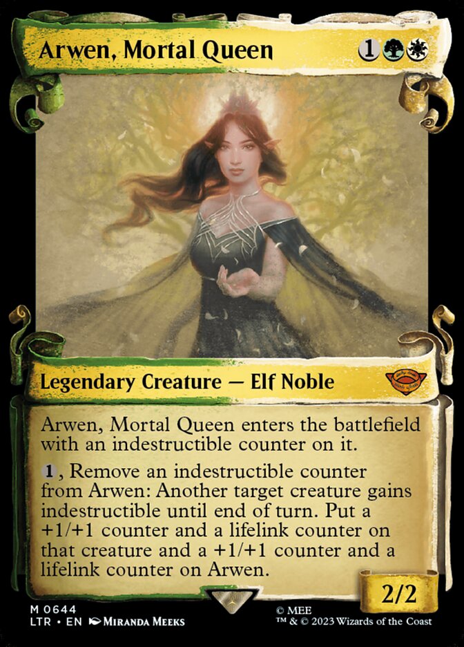 Arwen, Mortal Queen - [Foil, Showcase Scroll] The Lord of the Rings: Tales of Middle-earth (LTR)