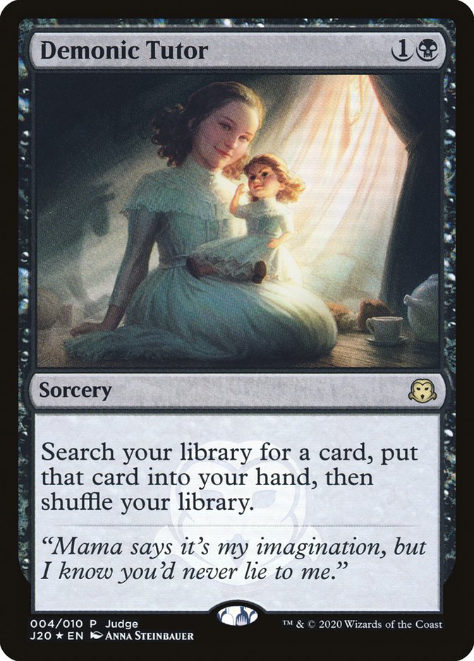 Demonic Tutor - [Foil, Promo] Judge Gift Cards 2020 (J20)