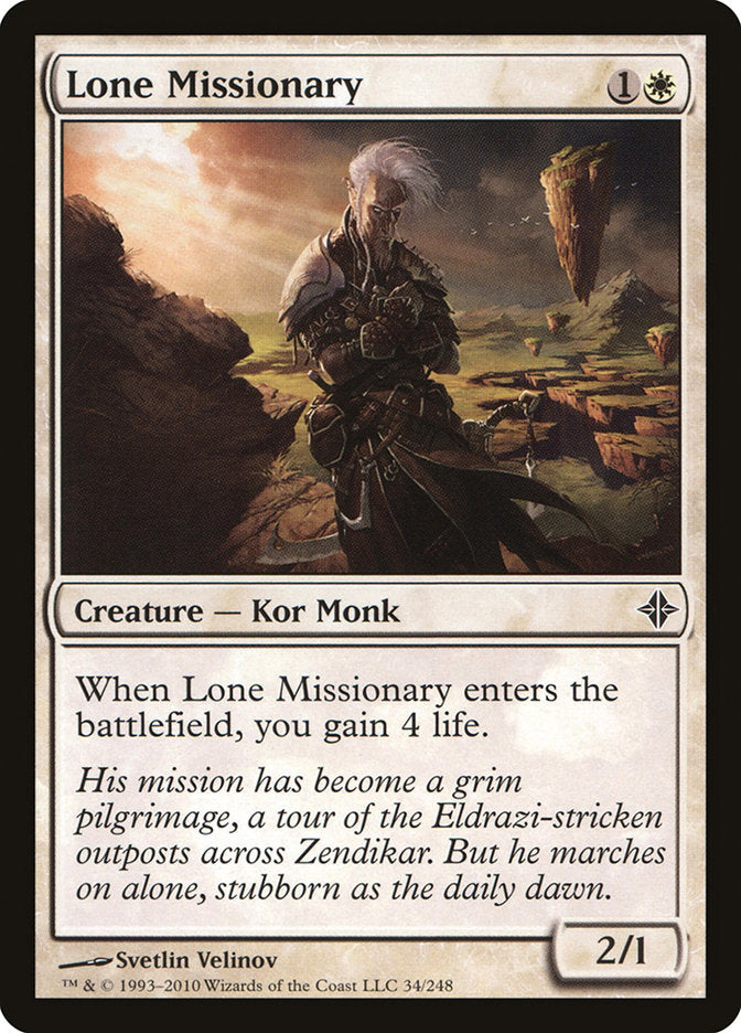 Lone Missionary - [Foil] Rise of the Eldrazi (ROE)