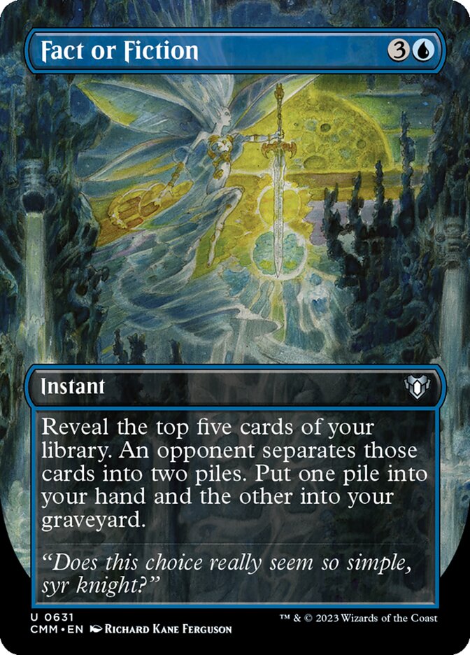 Fact or Fiction - [Foil, Borderless] Commander Masters (CMM)