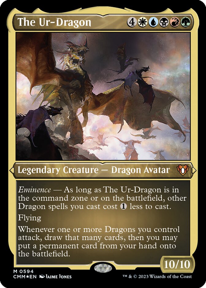 The Ur-Dragon - [Etched Foil] Commander Masters (CMM)