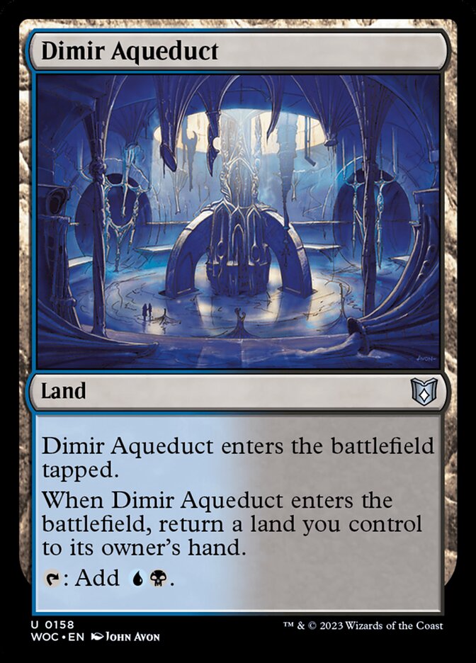 Dimir Aqueduct - Wilds of Eldraine Commander (WOC)