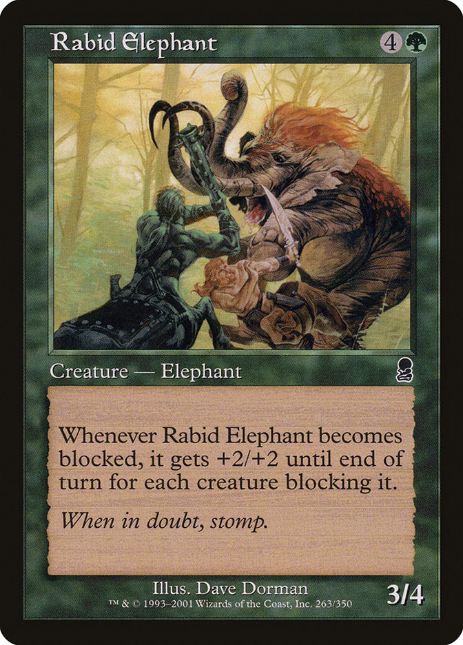 Rabid Elephant - [Foil, Retro Frame] Odyssey (ODY)