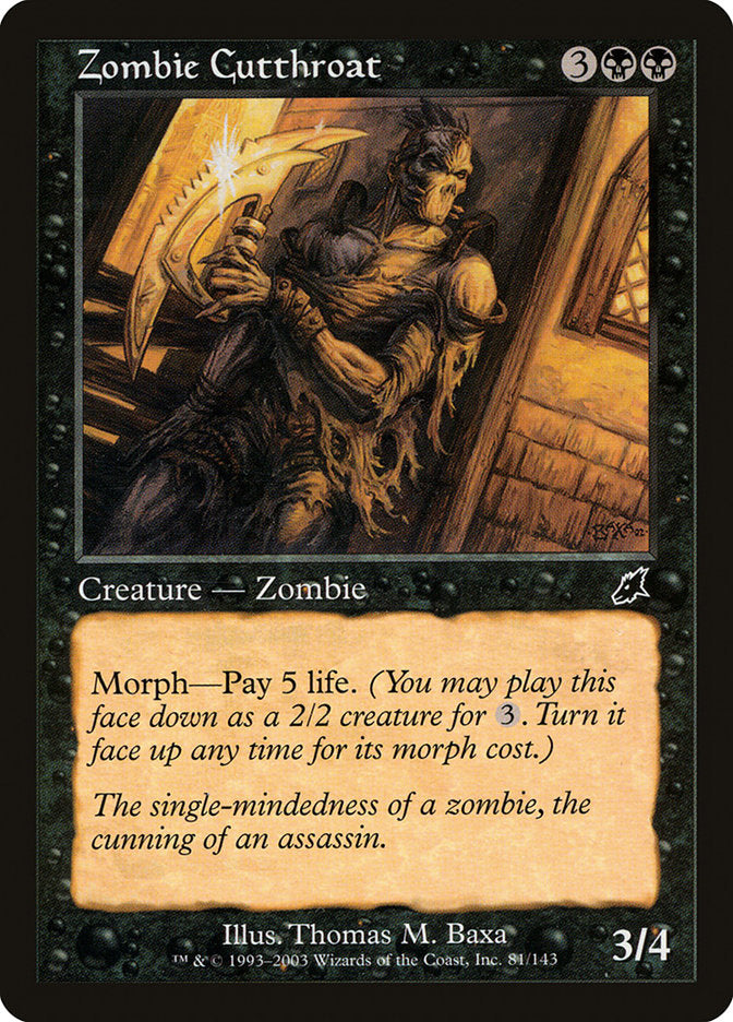 Zombie Cutthroat - [Foil] Scourge (SCG)