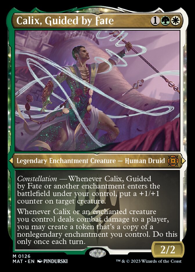 Calix, Guided by Fate - [Etched Foil] March of the Machine: The Aftermath (MAT)