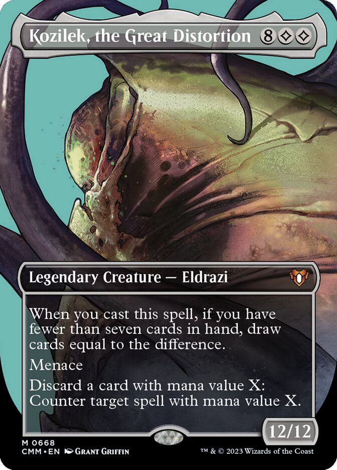 Kozilek, the Great Distortion - [Borderless] Commander Masters (CMM)