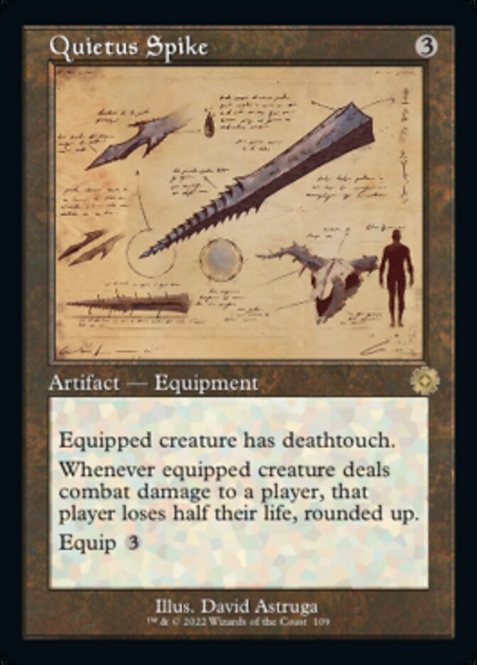 Quietus Spike - [Foil, Schematic] The Brothers' War Retro Artifacts (BRR)