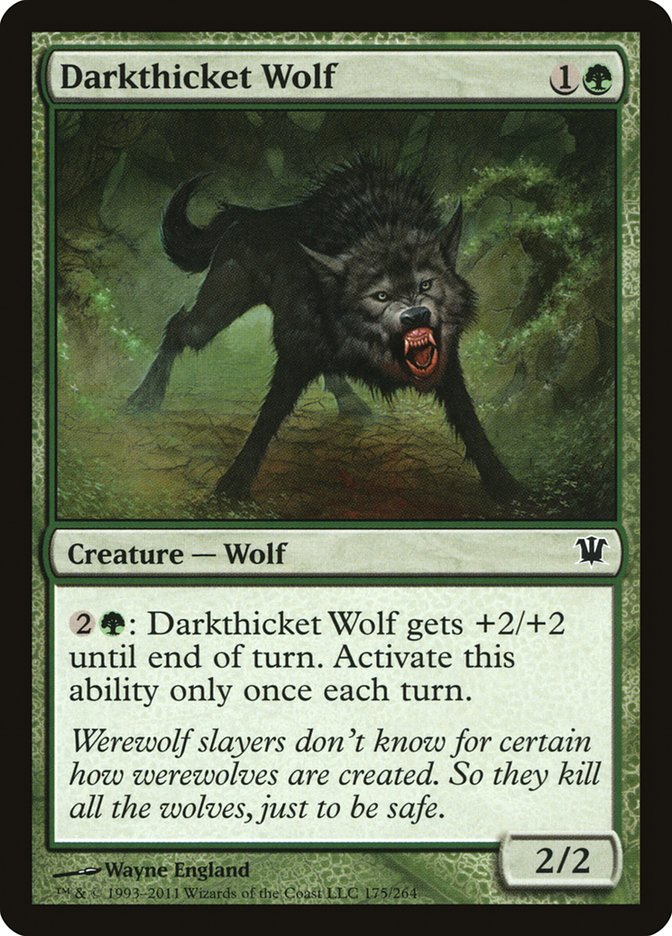 Darkthicket Wolf - [Foil] Innistrad (ISD)