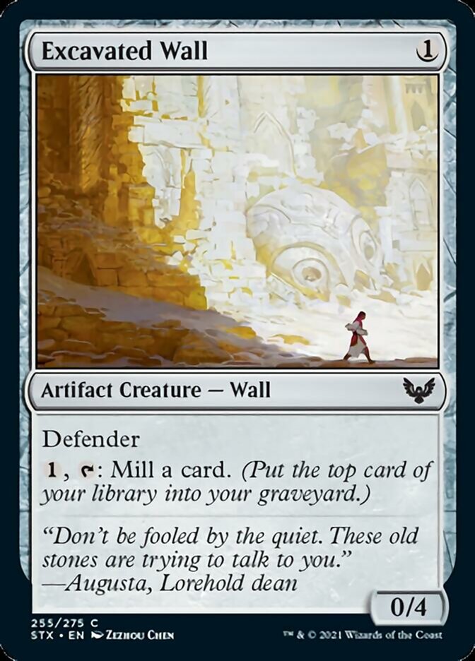 Excavated Wall - [Foil] Strixhaven: School of Mages (STX)