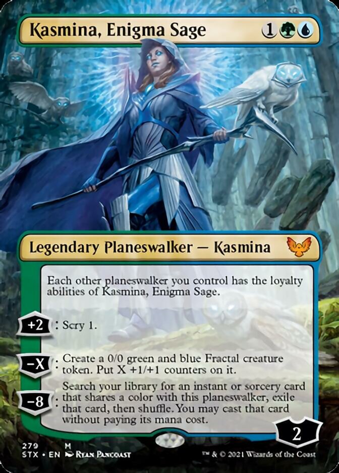 Kasmina, Enigma Sage - [Foil, Borderless] Strixhaven: School of Mages (STX)