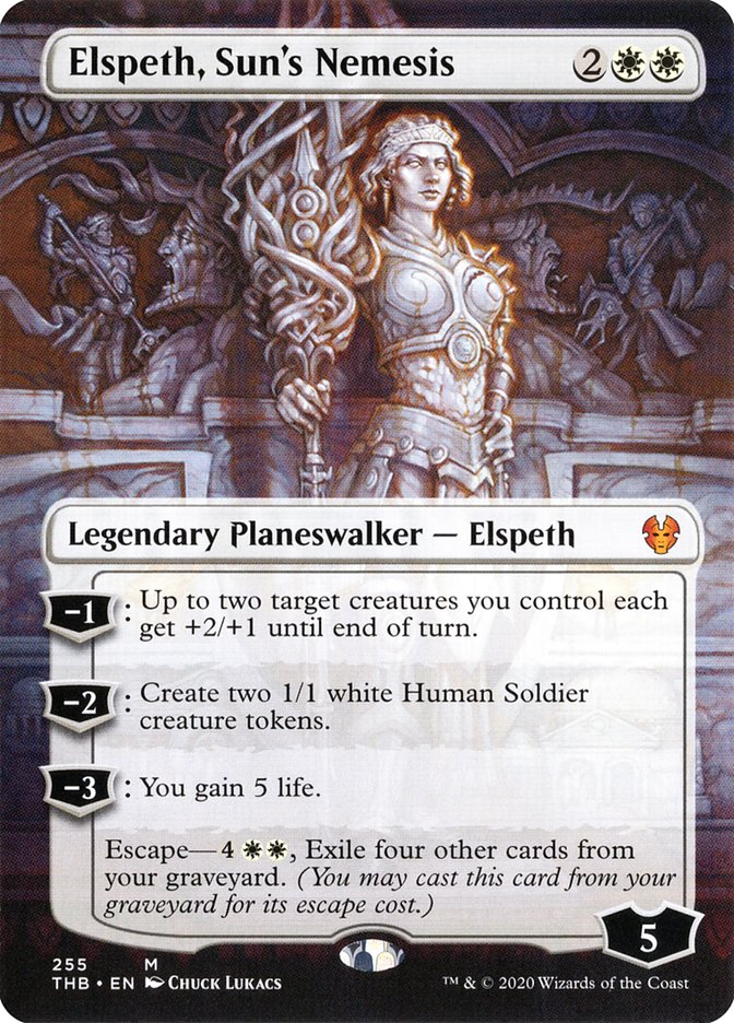 Elspeth, Sun's Nemesis - [Foil, Borderless] Theros Beyond Death (THB)