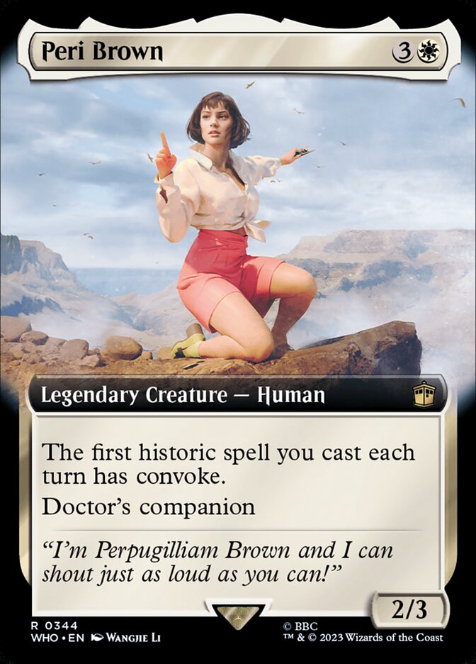 Peri Brown - [Foil, Extended Art] Doctor Who (WHO)