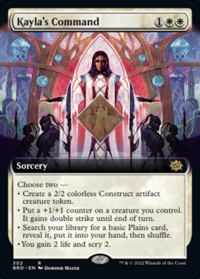 Kayla's Command - [Foil, Extended Art] The Brothers' War (BRO)