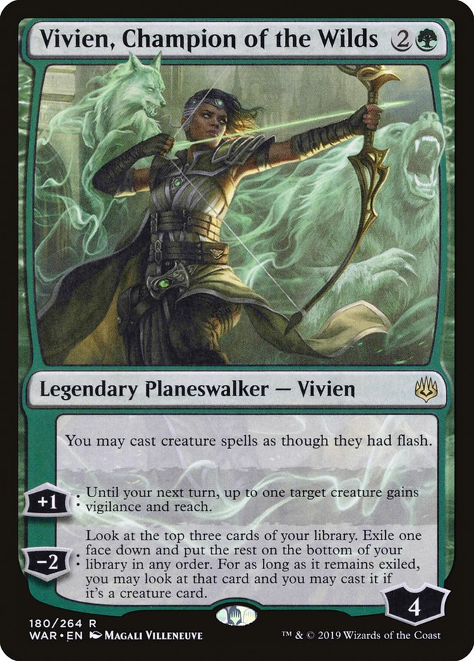 Vivien, Champion of the Wilds - [Foil] War of the Spark (WAR)
