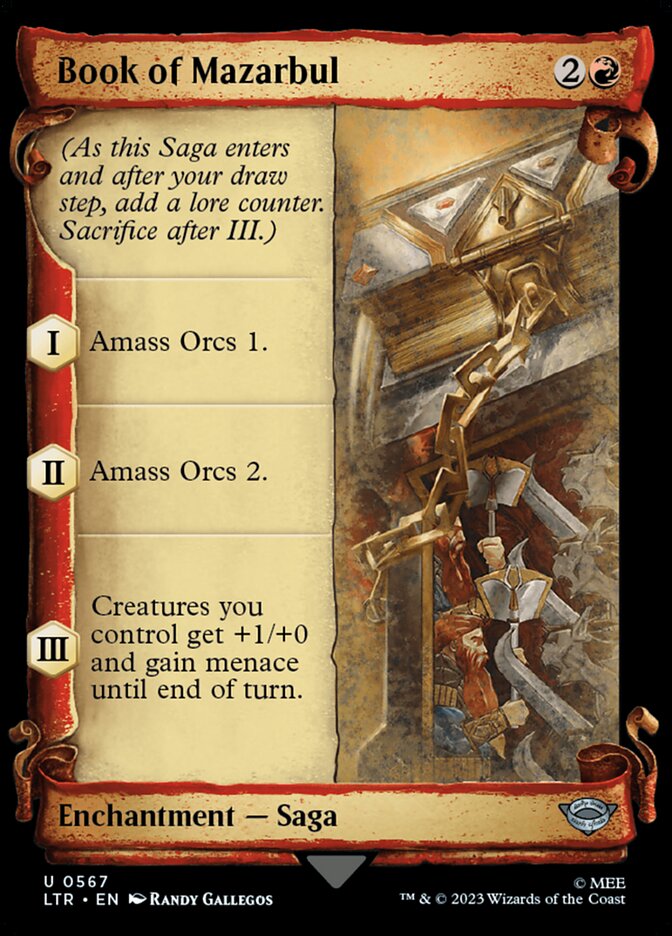 Book of Mazarbul - [Foil, Showcase Scroll] The Lord of the Rings: Tales of Middle-earth (LTR)