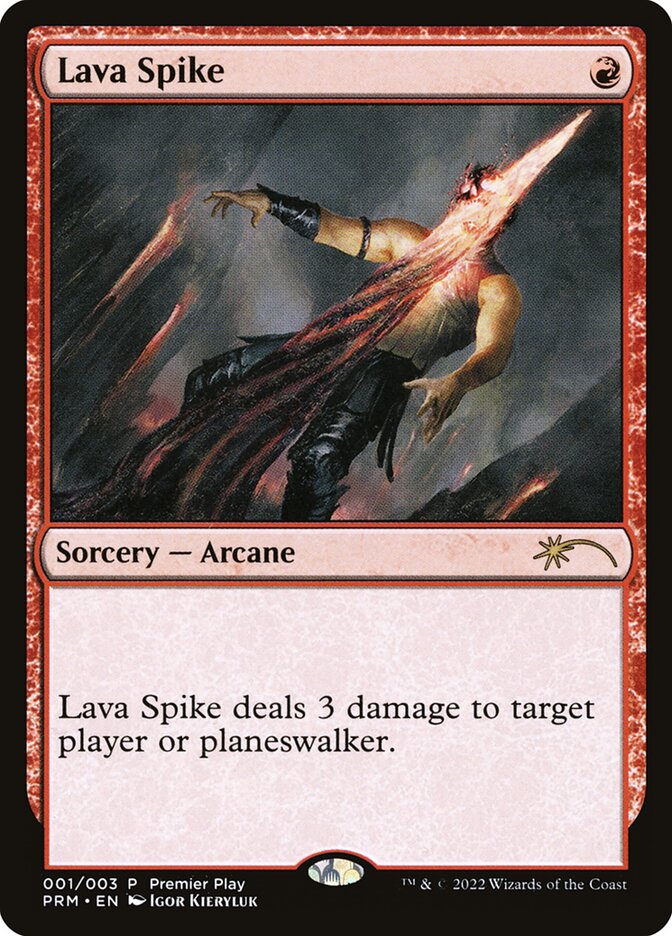 Lava Spike - [Foil, Promo] Pro Tour Promos (PPRO)