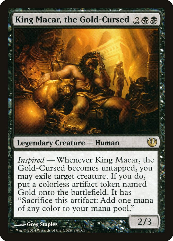 King Macar, the Gold-Cursed - [Foil] Journey into Nyx (JOU)