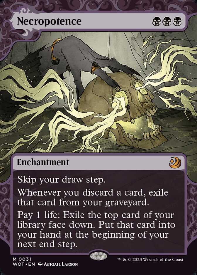 Necropotence - [Foil, Showcase] Wilds of Eldraine: Enchanting Tales (WOT)