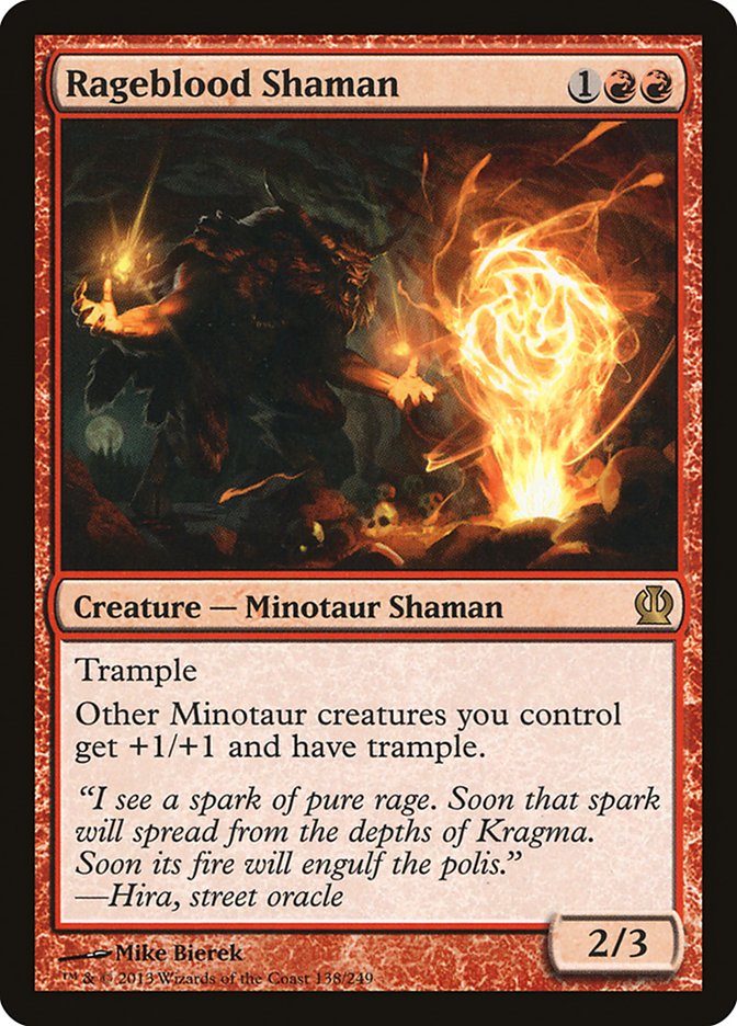 Rageblood Shaman - [Foil] Theros (THS)